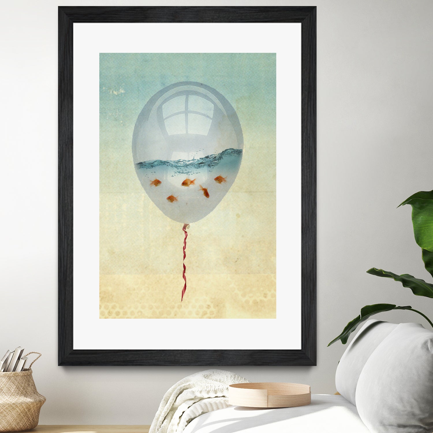 balloon fish by Vin Zzep on GIANT ART - white digital painting