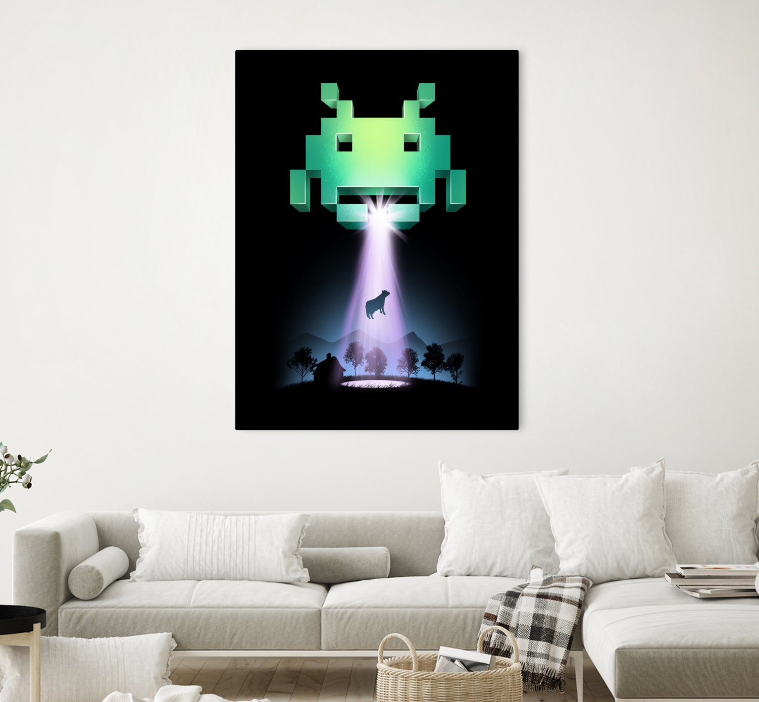 Space Invaders by Vincent Trinidad on GIANT ART - black digital painting