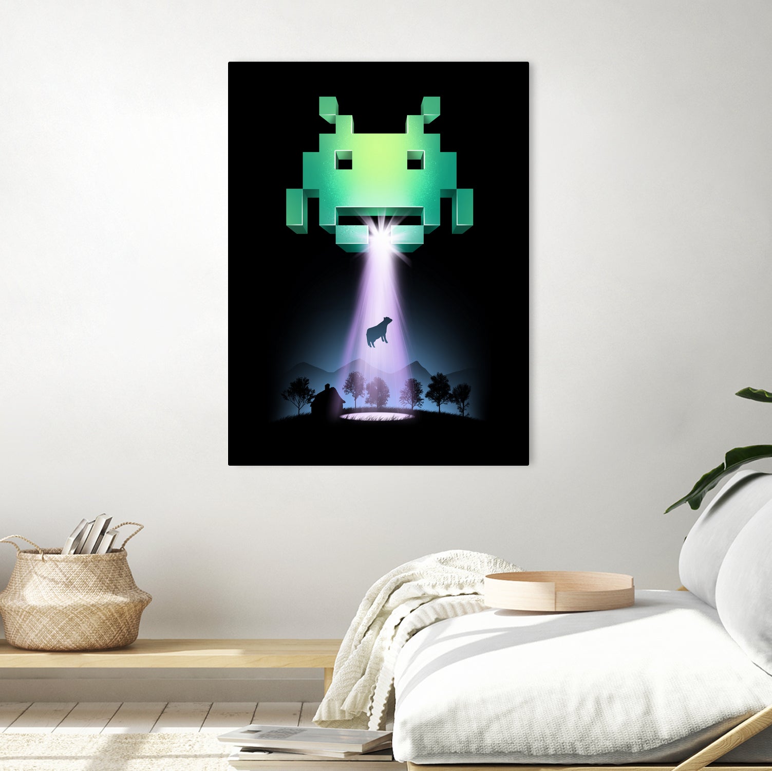 Space Invaders by Vincent Trinidad on GIANT ART - black digital painting