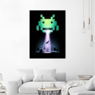 Space Invaders by Vincent Trinidad on GIANT ART - black digital painting