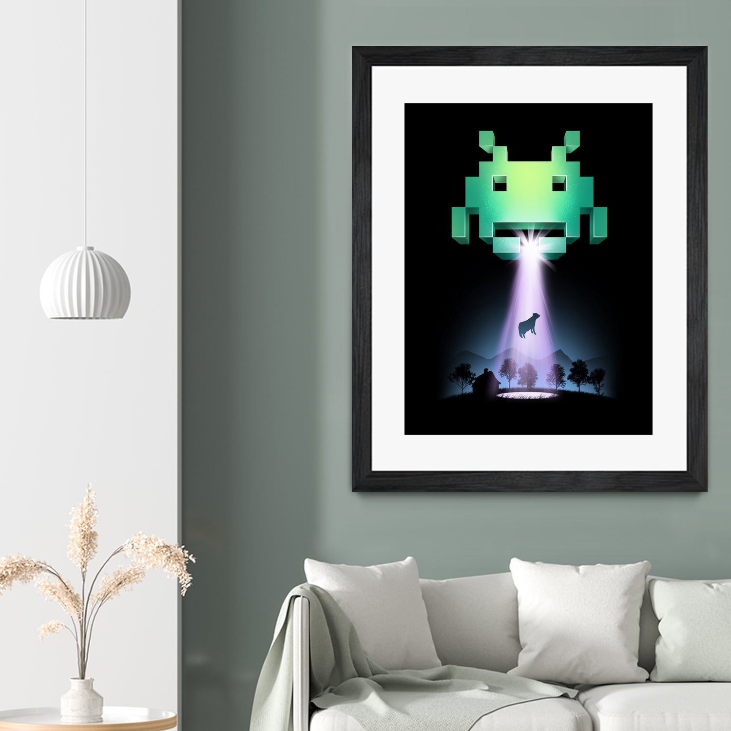 Space Invaders by Vincent Trinidad on GIANT ART - black digital painting