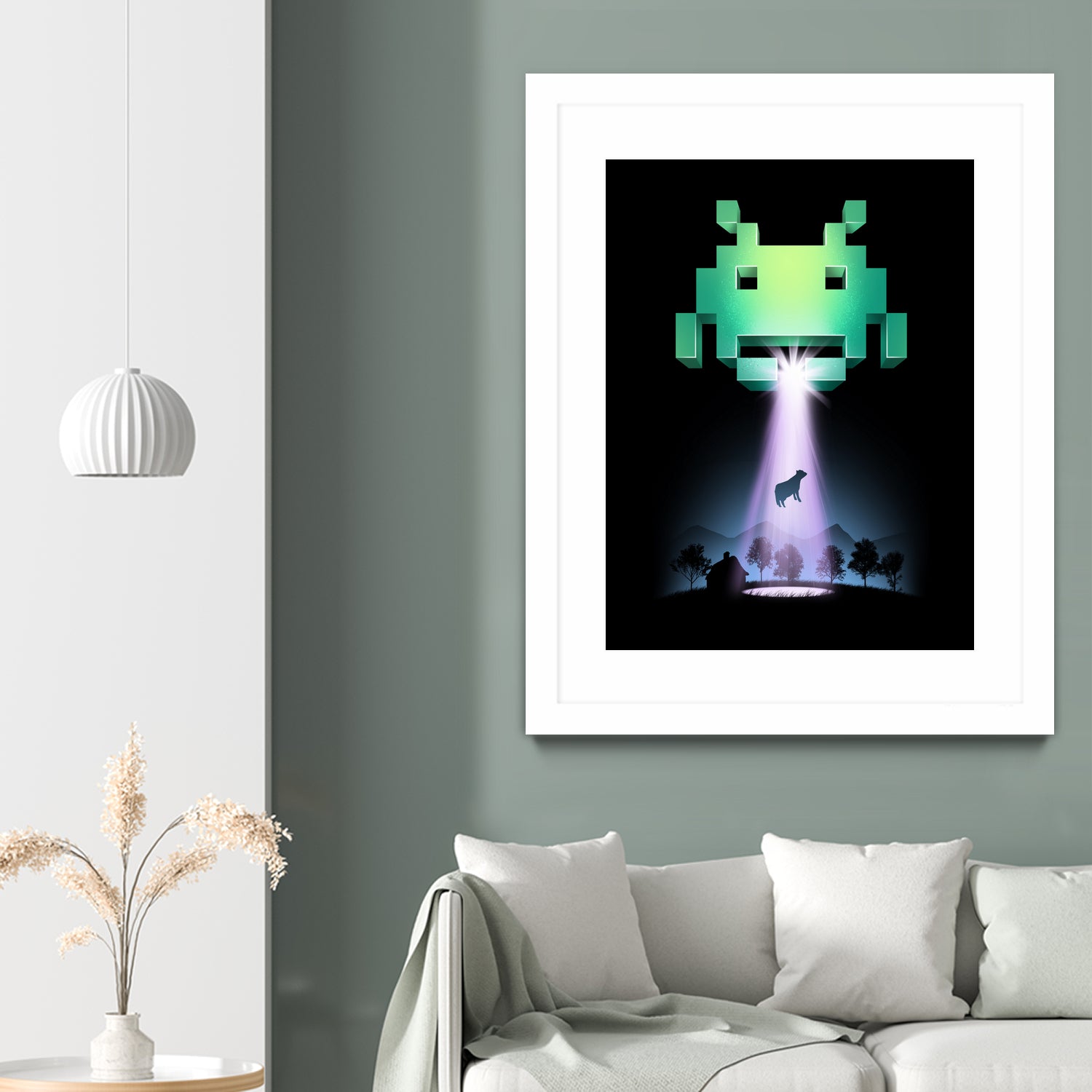 Space Invaders by Vincent Trinidad on GIANT ART - black digital painting