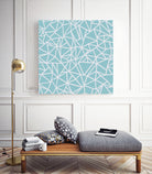 Abstract Outline Sky Blue by Emeline Tate-Robertson on GIANT ART - blue digital painting