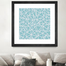 Abstract Outline Sky Blue by Emeline Tate-Robertson on GIANT ART - blue digital painting