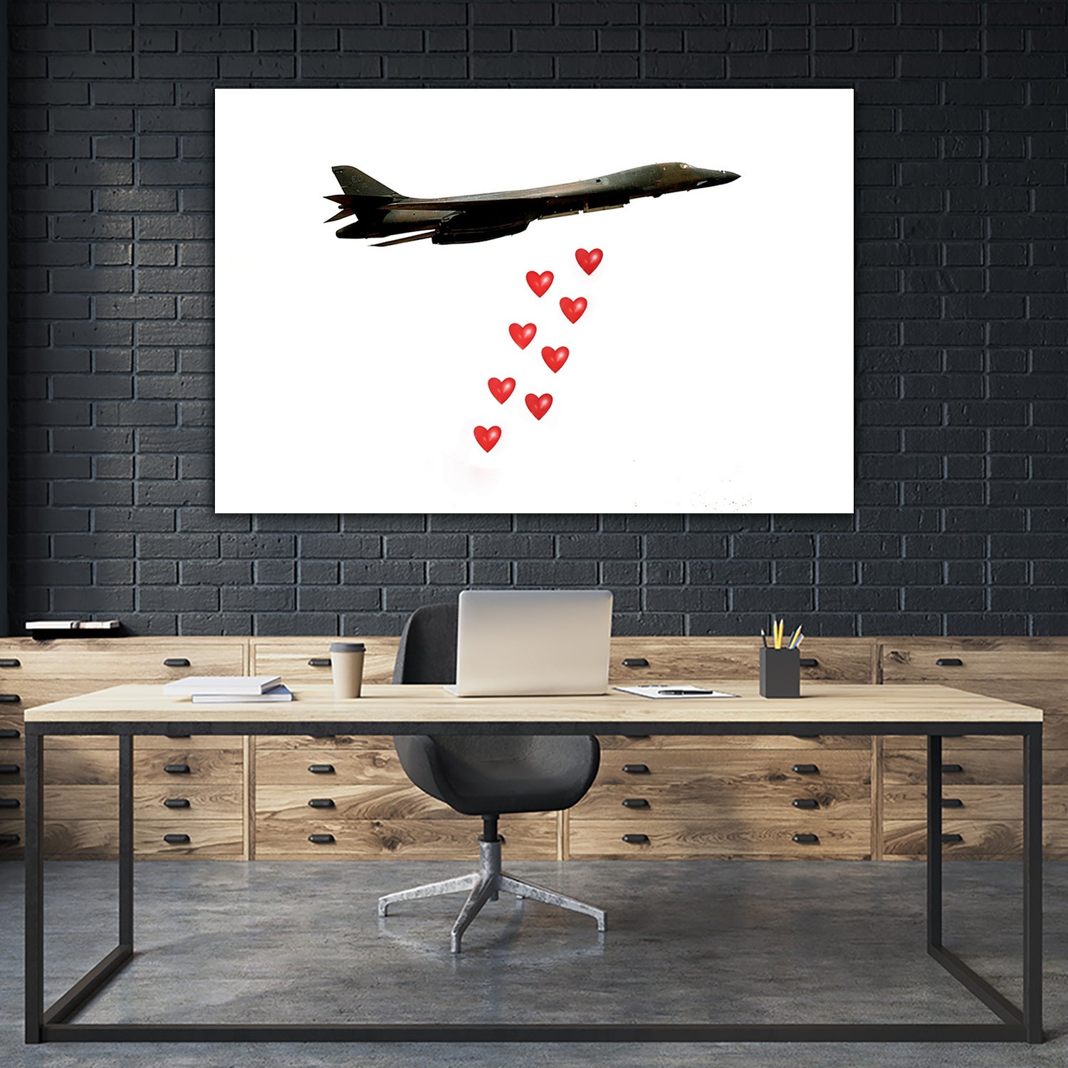 LOVE BOMBER by Michael Benisty on GIANT ART - white photo illustration