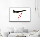 LOVE BOMBER by Michael Benisty on GIANT ART - white photo illustration