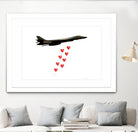 LOVE BOMBER by Michael Benisty on GIANT ART - white photo illustration