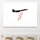 LOVE BOMBER by Michael Benisty on GIANT ART - white photo illustration