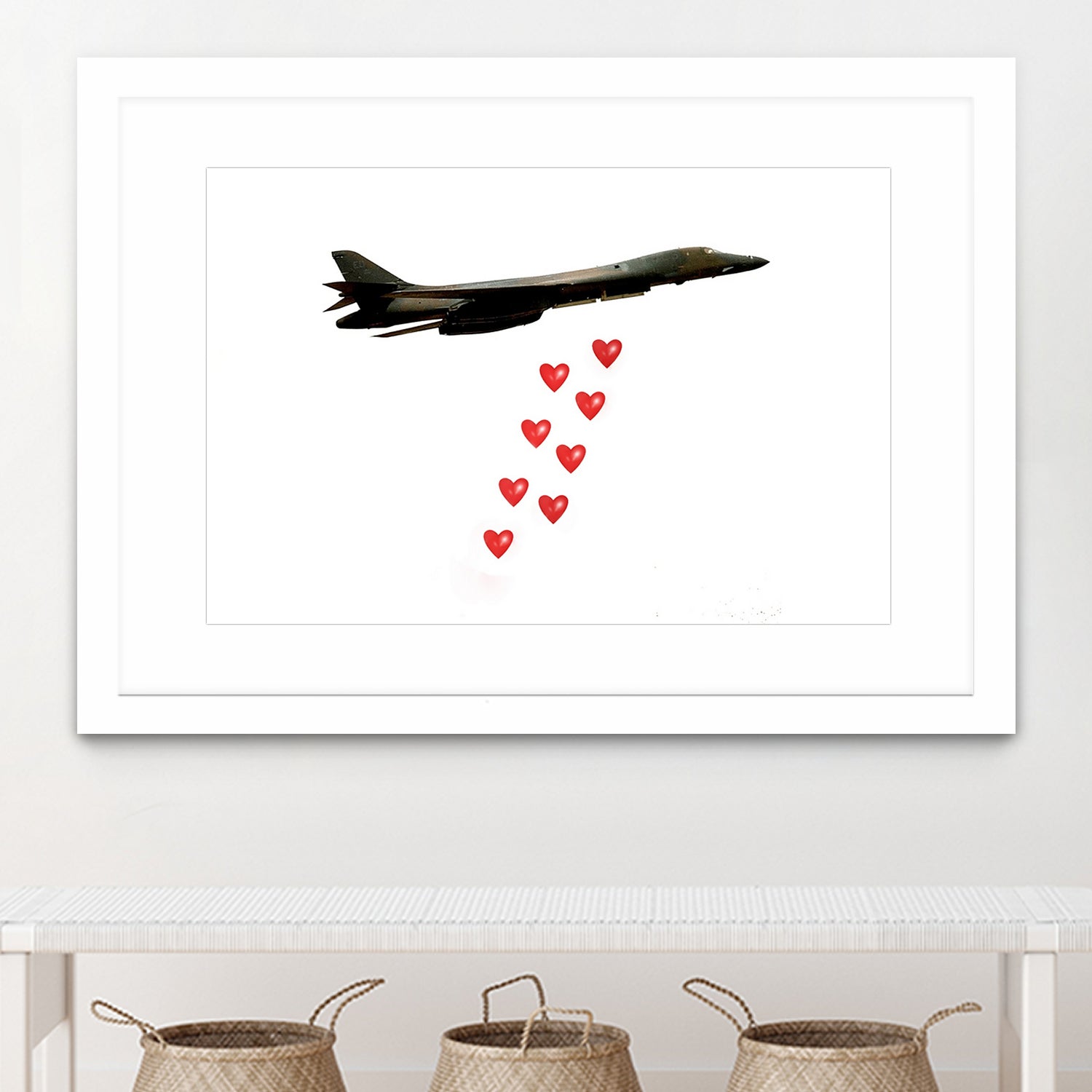 LOVE BOMBER by Michael Benisty on GIANT ART - white photo illustration