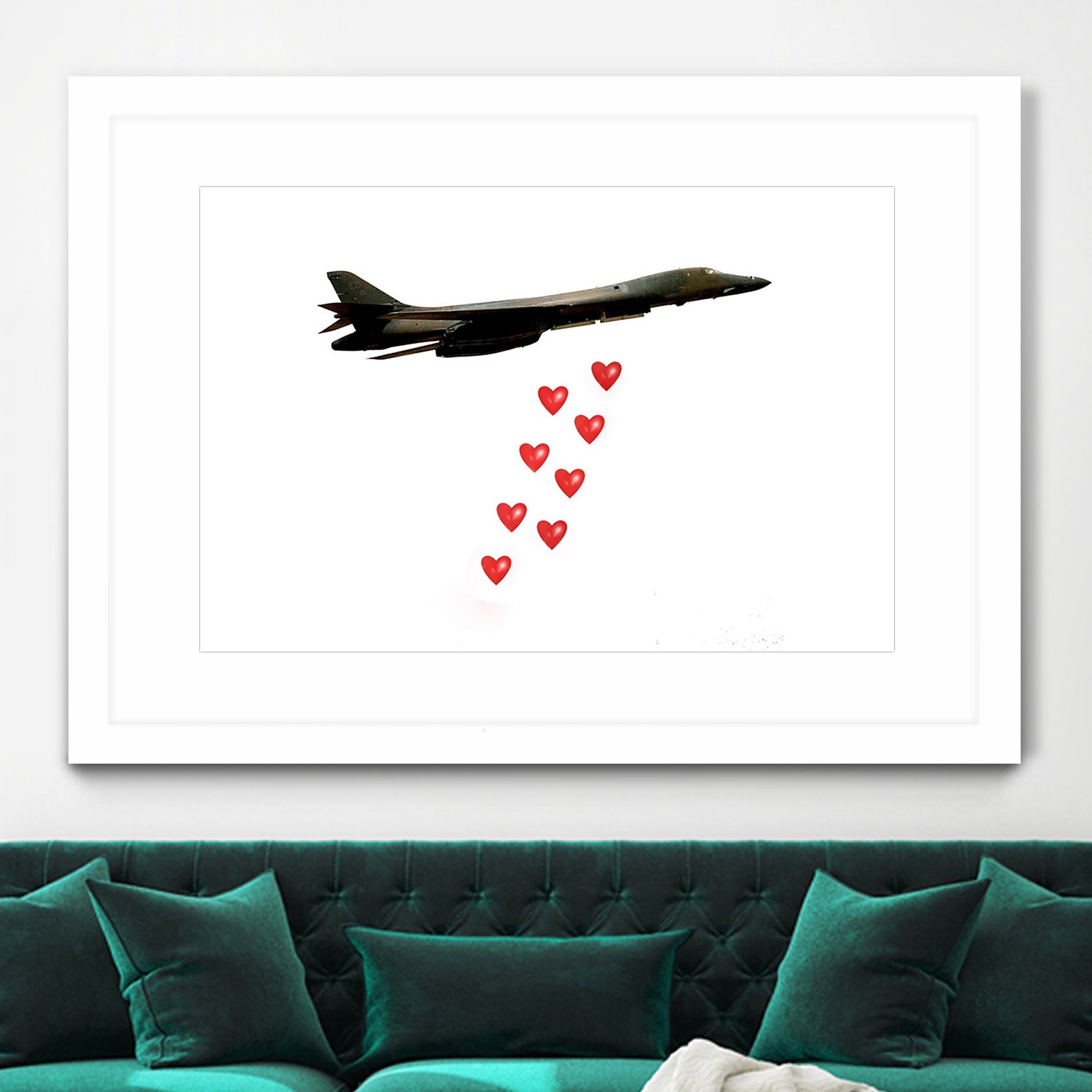 LOVE BOMBER by Michael Benisty on GIANT ART - white photo illustration