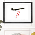 LOVE BOMBER by Michael Benisty on GIANT ART - white photo illustration