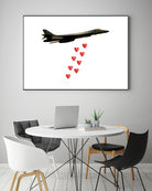 LOVE BOMBER by Michael Benisty on GIANT ART - white photo illustration