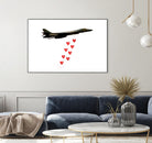 LOVE BOMBER by Michael Benisty on GIANT ART - white photo illustration