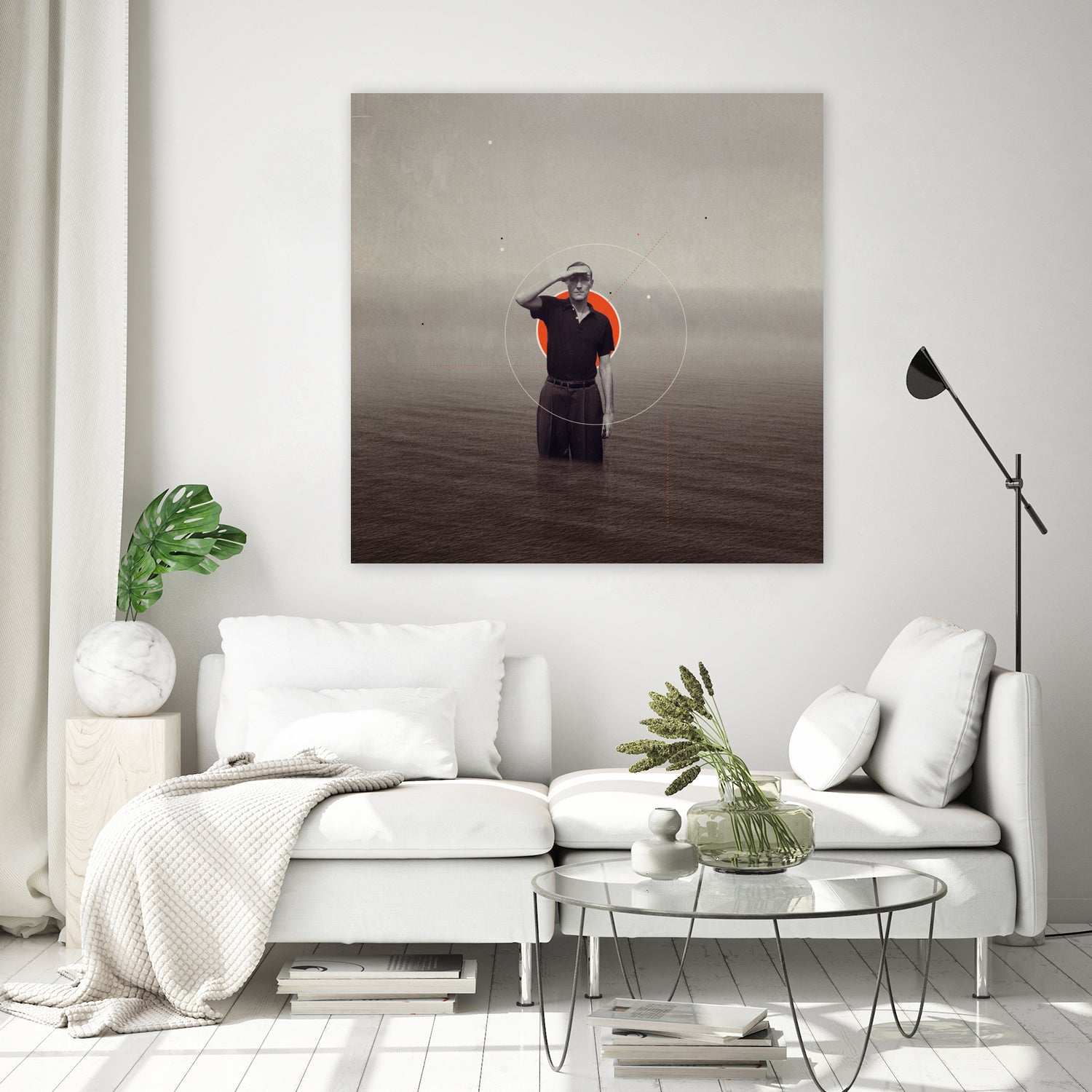 Where Have You Gone Without Me by Frank Moth on GIANT ART - gray mixed media