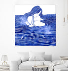 Nereid XXI by Stevyn Llewellyn on GIANT ART - blue digital painting