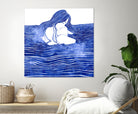 Nereid XXI by Stevyn Llewellyn on GIANT ART - blue digital painting