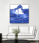 Nereid XXI by Stevyn Llewellyn on GIANT ART - blue digital painting