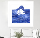 Nereid XXI by Stevyn Llewellyn on GIANT ART - blue digital painting