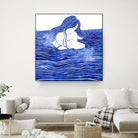 Nereid XXI by Stevyn Llewellyn on GIANT ART - blue digital painting