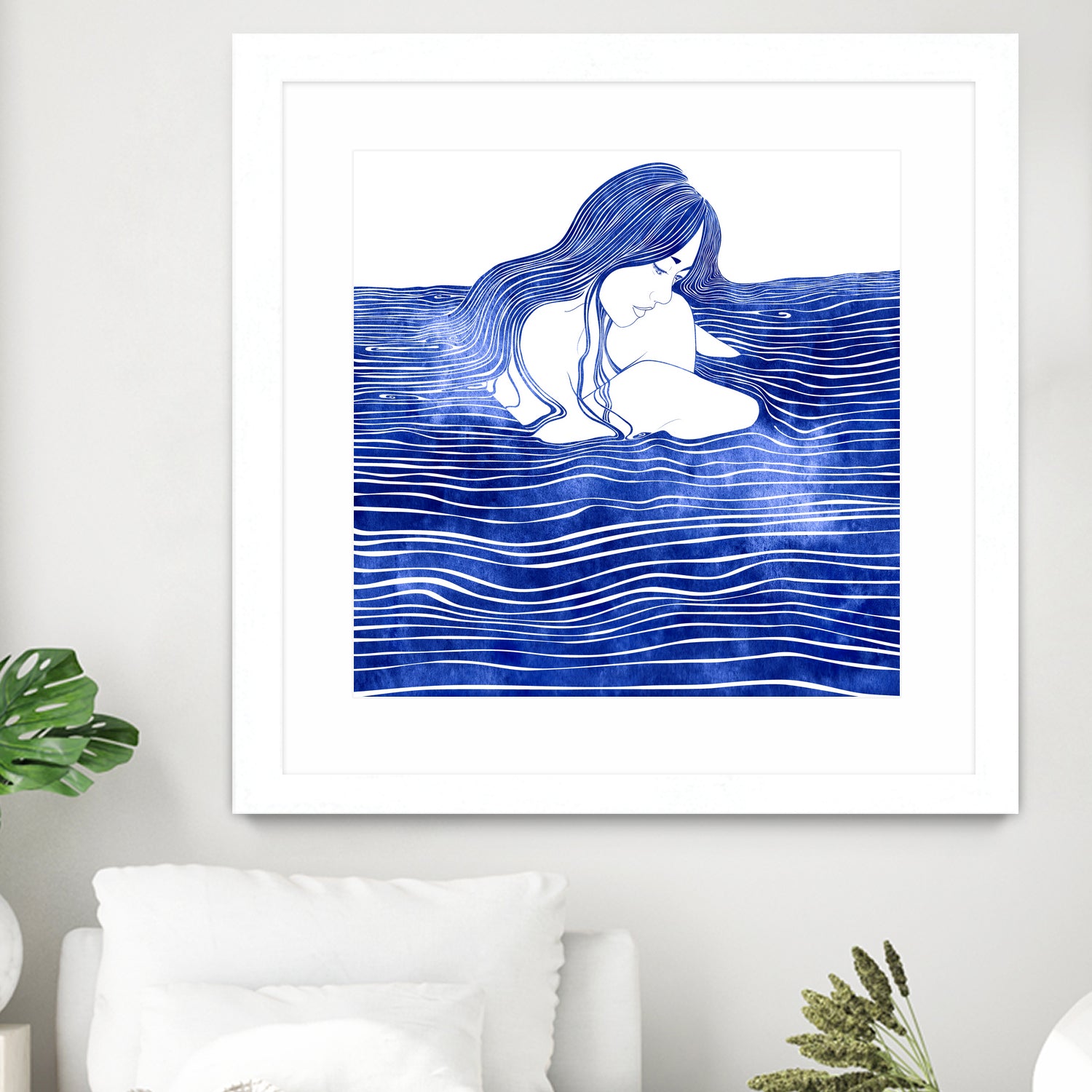 Nereid XXI by Stevyn Llewellyn on GIANT ART - blue digital painting