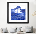 Nereid XXI by Stevyn Llewellyn on GIANT ART - blue digital painting