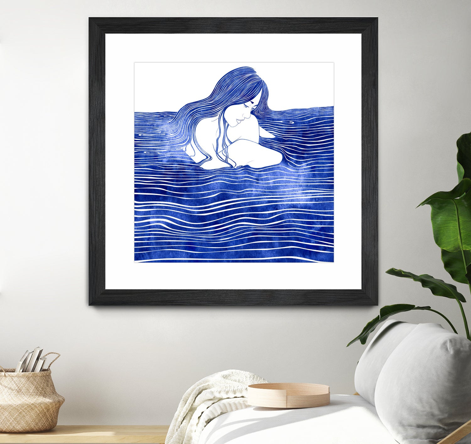 Nereid XXI by Stevyn Llewellyn on GIANT ART - blue digital painting