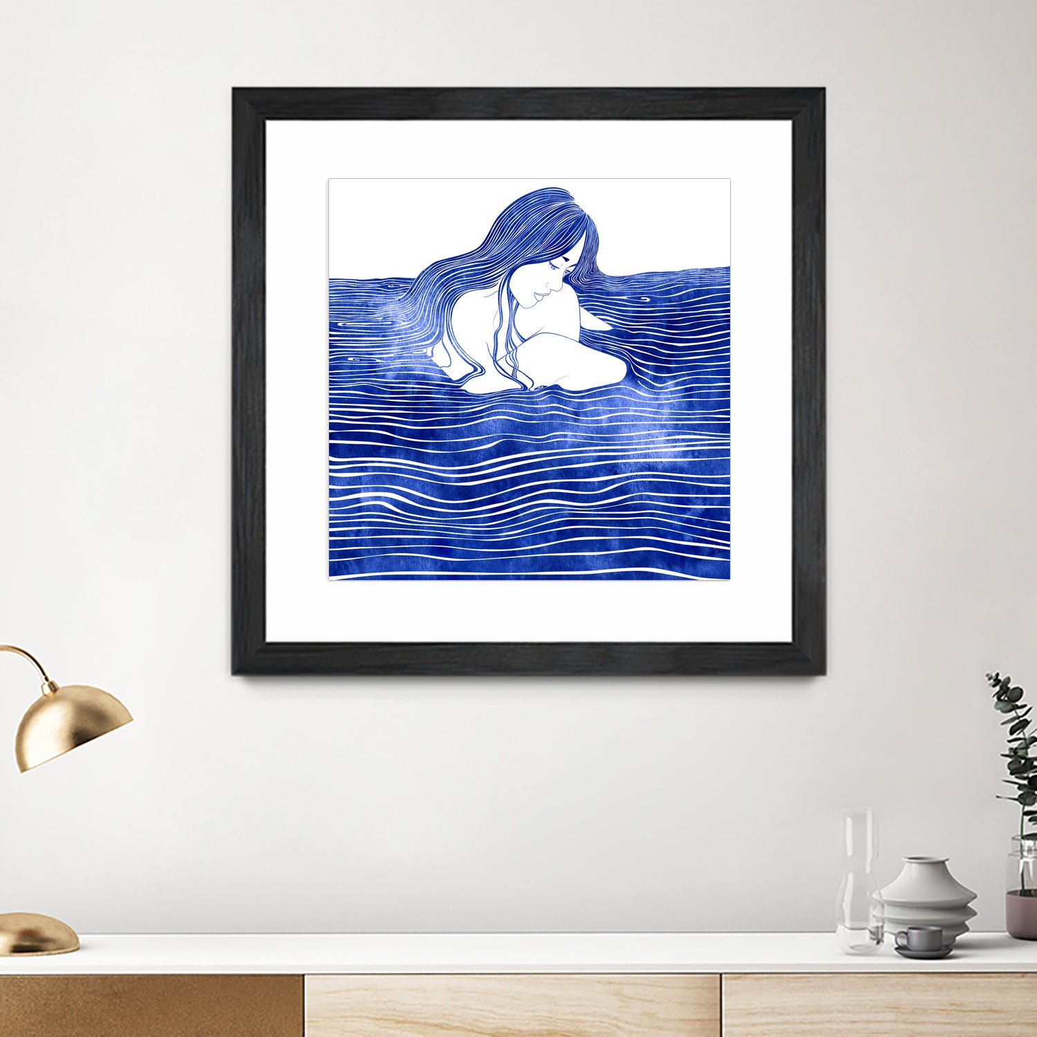 Nereid XXI by Stevyn Llewellyn on GIANT ART - blue digital painting