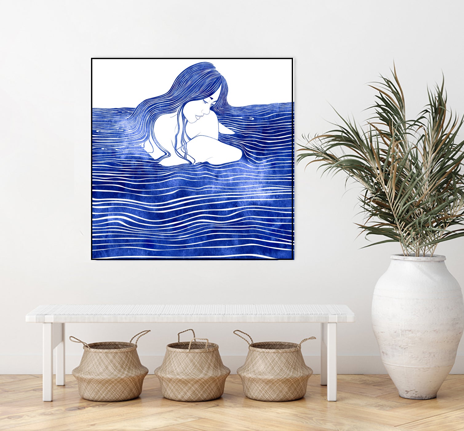 Nereid XXI by Stevyn Llewellyn on GIANT ART - blue digital painting