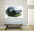 Watercolour waterfall by Juvy Sarenas on GIANT ART - green photo manipulation