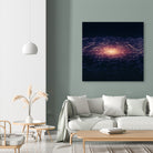 Low poly galaxy by Elena Voronina on GIANT ART - fuchsia 3d art