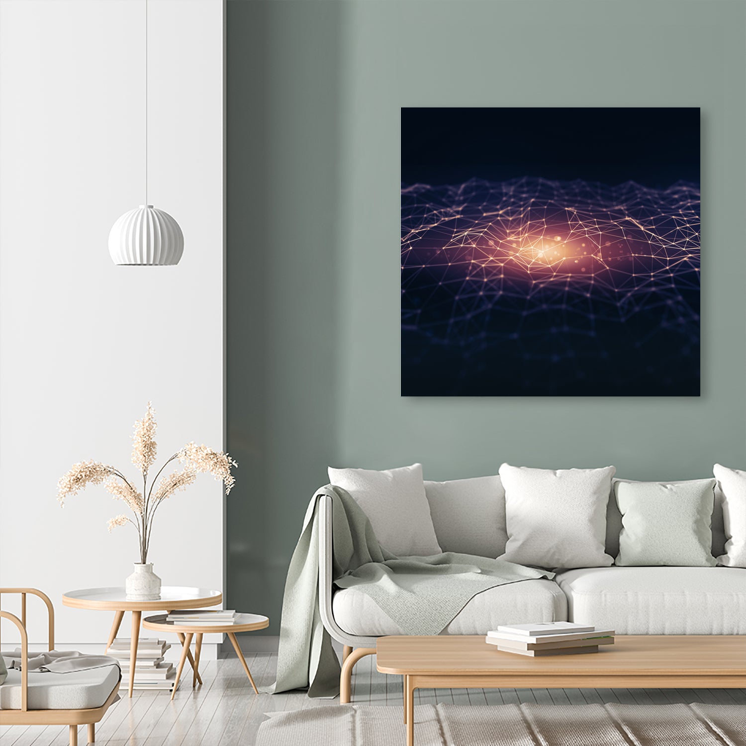 Low poly galaxy by Elena Voronina on GIANT ART - fuchsia 3d art