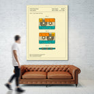 Cassette Patent - 1991 by Jazzberry Blue on GIANT ART - orange digital drawing