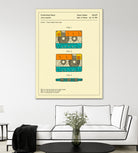 Cassette Patent - 1991 by Jazzberry Blue on GIANT ART - orange digital drawing