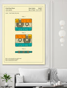 Cassette Patent - 1991 by Jazzberry Blue on GIANT ART - orange digital drawing