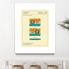 Cassette Patent - 1991 by Jazzberry Blue on GIANT ART - orange digital drawing