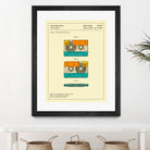 Cassette Patent - 1991 by Jazzberry Blue on GIANT ART - orange digital drawing