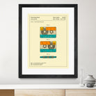 Cassette Patent - 1991 by Jazzberry Blue on GIANT ART - orange digital drawing