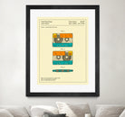 Cassette Patent - 1991 by Jazzberry Blue on GIANT ART - orange digital drawing