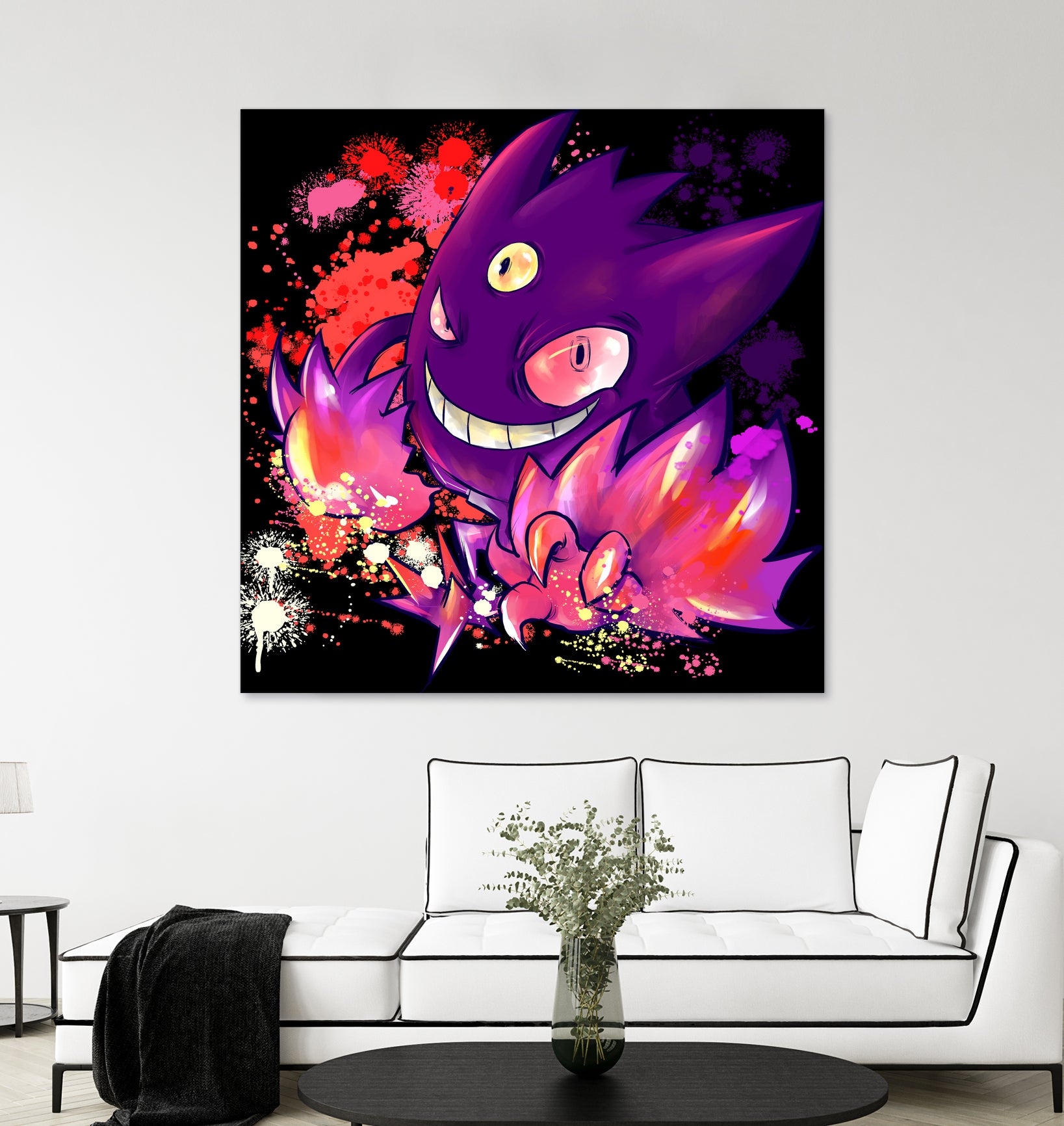 Mega Gengar by Victoria Fernández Bravo on GIANT ART - fuchsia digital drawing