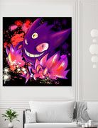 Mega Gengar by Victoria Fernández Bravo on GIANT ART - fuchsia digital drawing