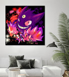 Mega Gengar by Victoria Fernández Bravo on GIANT ART - fuchsia digital drawing