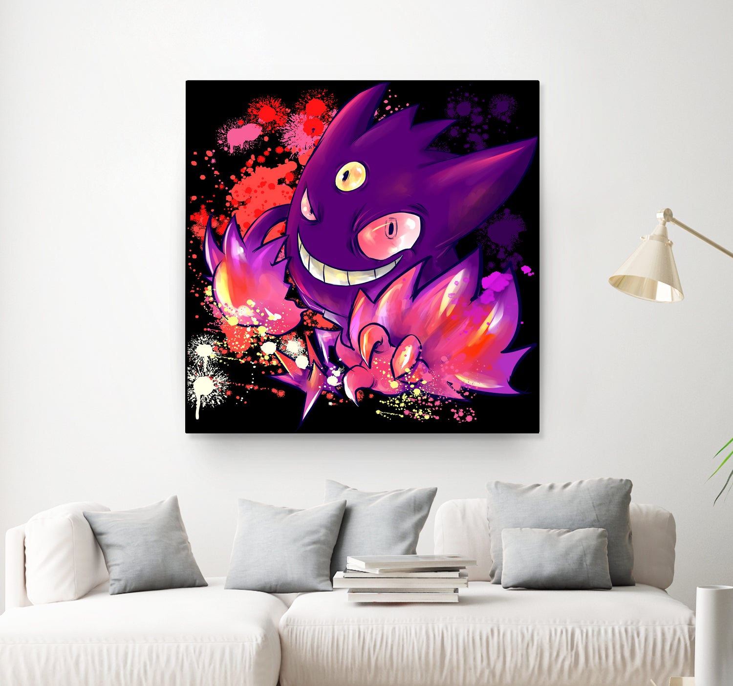 Mega Gengar by Victoria Fernández Bravo on GIANT ART - fuchsia digital drawing