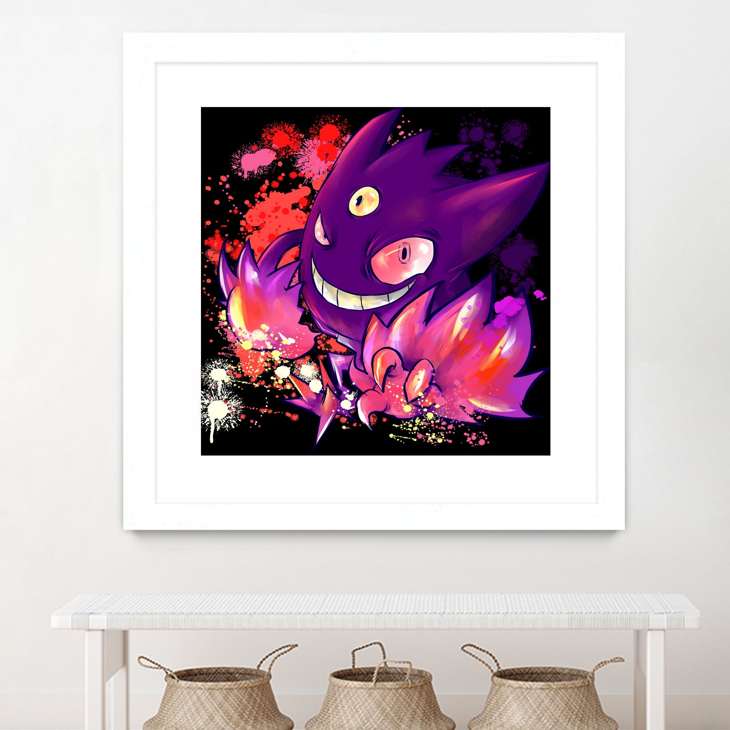 Mega Gengar by Victoria Fernández Bravo on GIANT ART - fuchsia digital drawing