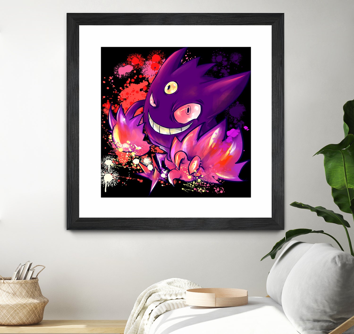 Mega Gengar by Victoria Fernández Bravo on GIANT ART - fuchsia digital drawing