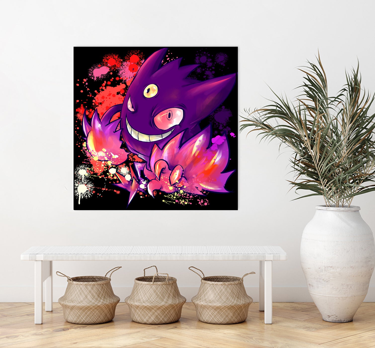 Mega Gengar by Victoria Fernández Bravo on GIANT ART - fuchsia digital drawing