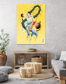 Yellow move by Olivier Gros on GIANT ART - yellow digital painting