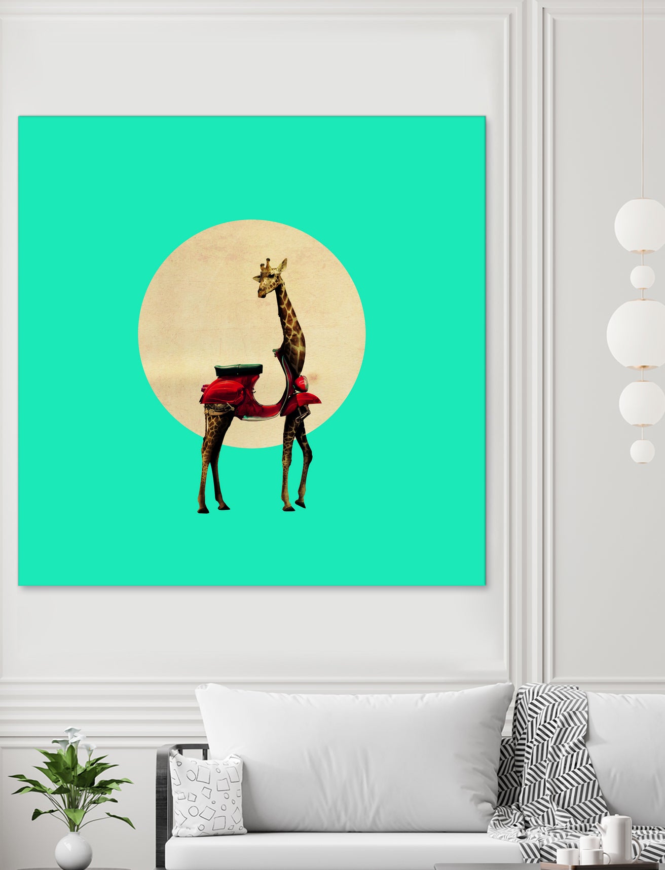 Giraffe by Ali Gulec on GIANT ART - white photo manipulation