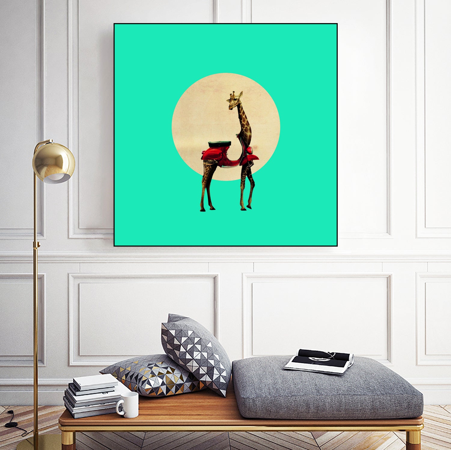 Giraffe by Ali Gulec on GIANT ART - white photo manipulation