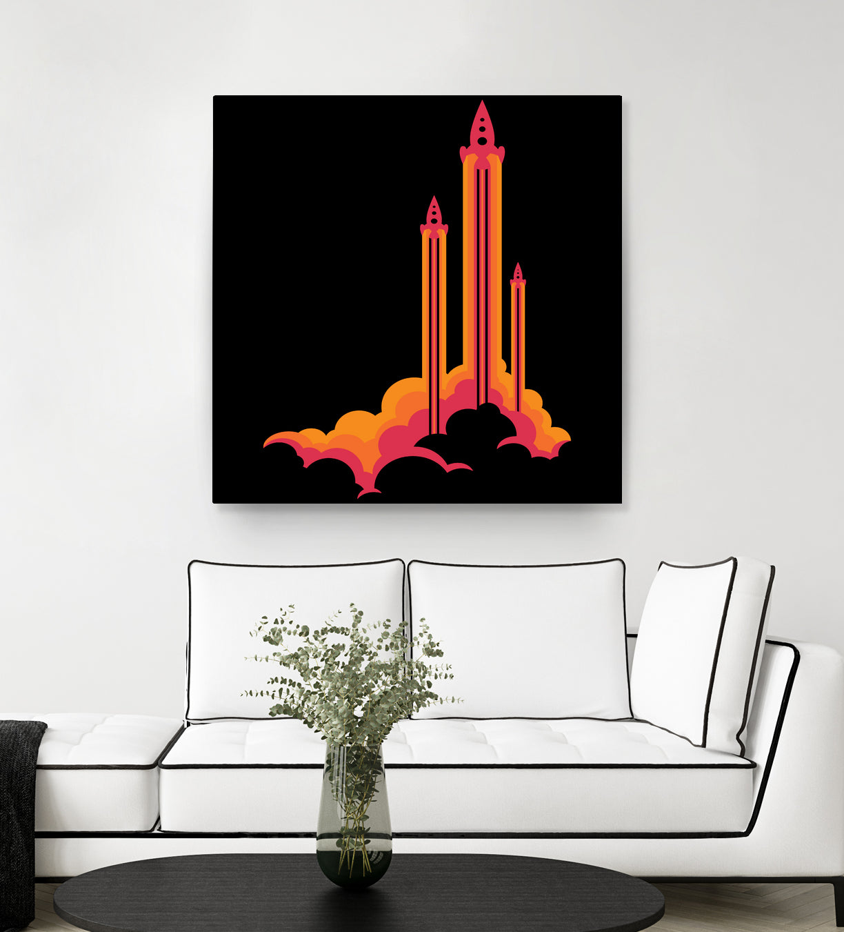 Liftoff! by Wayne Minnis on GIANT ART - orange digital drawing