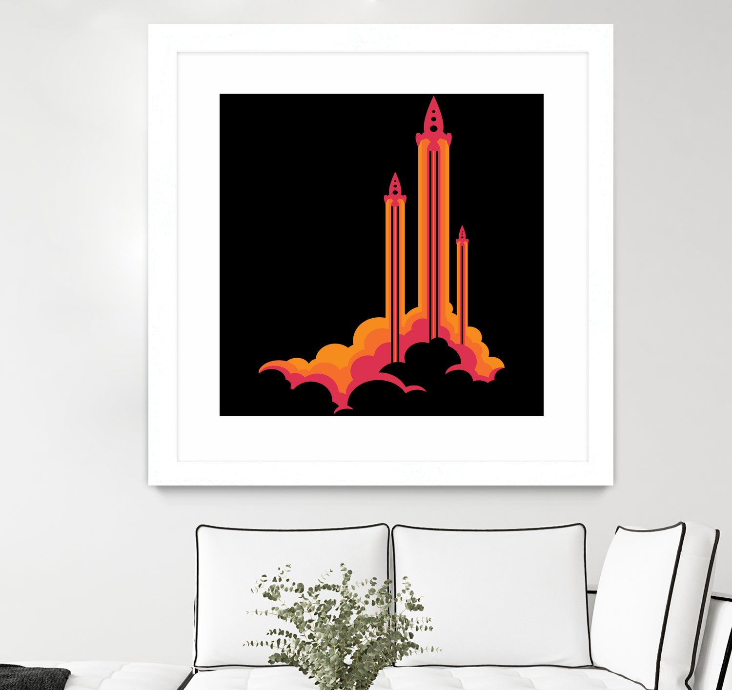 Liftoff! by Wayne Minnis on GIANT ART - orange digital drawing